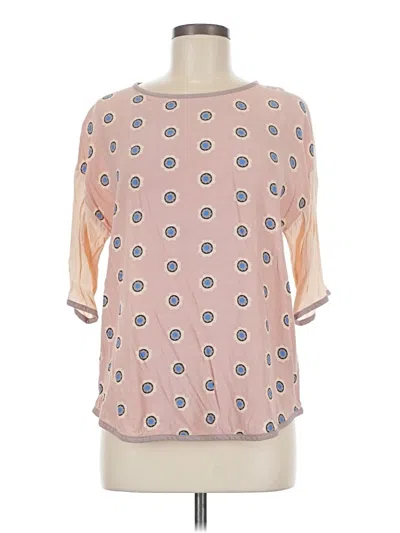 Pre-owned Boden 3/4 Sleeve Blouse In Pink