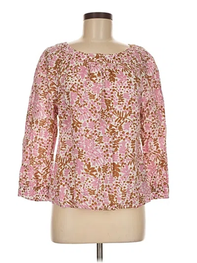 Pre-owned Boden 3/4 Sleeve Blouse In Pink