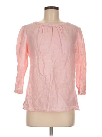 Pre-owned Boden 3/4 Sleeve Blouse In Pink