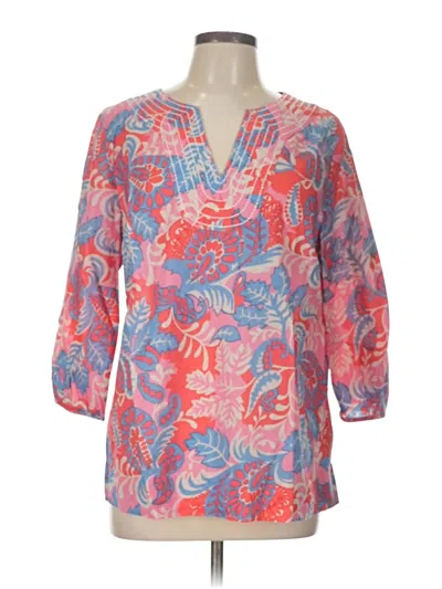 Pre-owned Boden 3/4 Sleeve Blouse In Pink