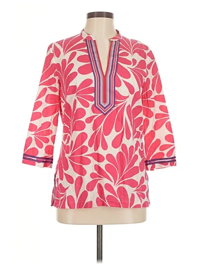 Pre-owned Boden 3/4 Sleeve Blouse In Pink
