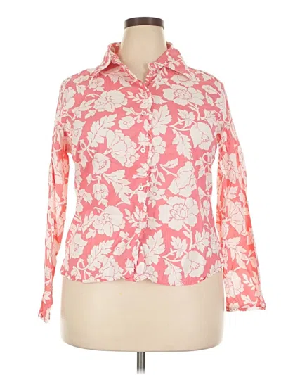 Pre-owned Boden 3/4 Sleeve Blouse In Pink