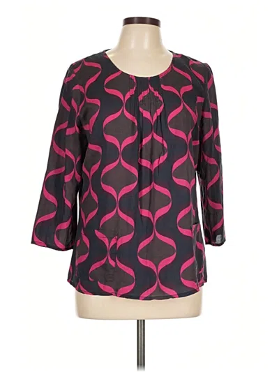 Pre-owned Boden 3/4 Sleeve Blouse In Pink