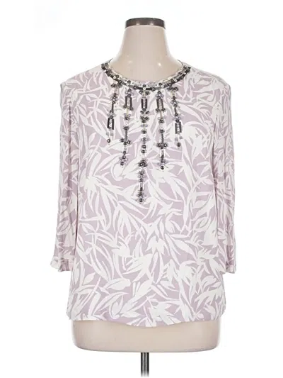 Pre-owned Boden 3/4 Sleeve Blouse In Purple