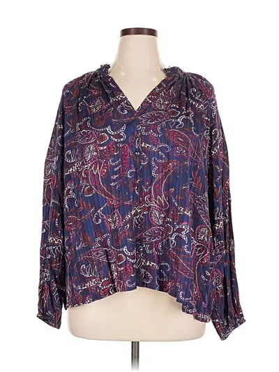 Pre-owned Boden 3/4 Sleeve Blouse In Purple