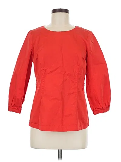 Pre-owned Boden 3/4 Sleeve Blouse In Red