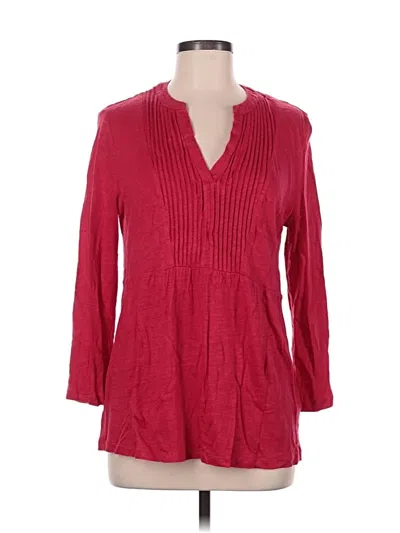 Pre-owned Boden 3/4 Sleeve Blouse In Red