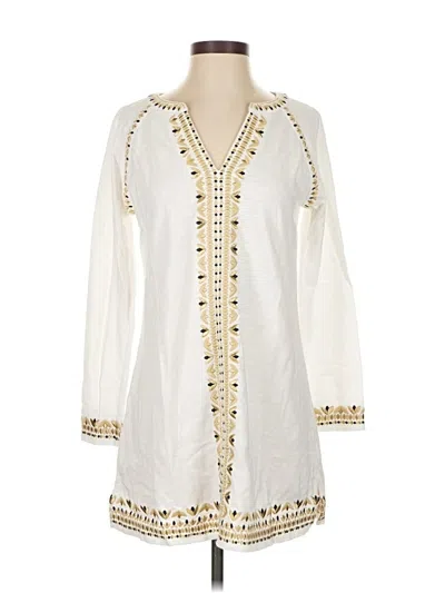 Pre-owned Boden 3/4 Sleeve Blouse In White