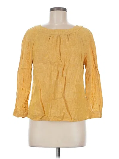 Pre-owned Boden 3/4 Sleeve Blouse In Yellow