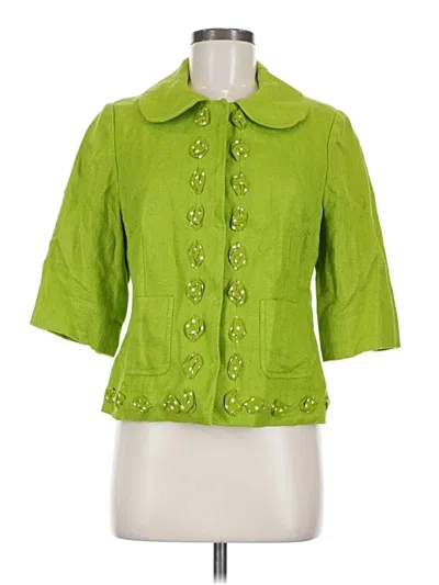 Pre-owned Boden 3/4 Sleeve Button Down Shirt In Green