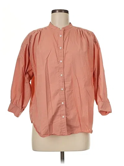 Pre-owned Boden 3/4 Sleeve Button Down Shirt In Orange