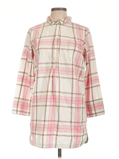 Pre-owned Boden 3/4 Sleeve Button Down Shirt In Pink