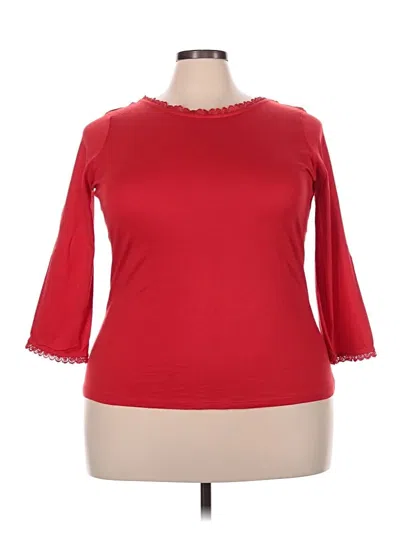 Pre-owned Boden 3/4 Sleeve T-shirt In Red