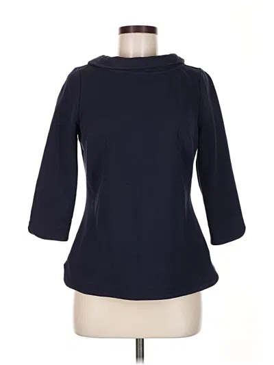 Pre-owned Boden 3/4 Sleeve Top Black Boatneck Tops