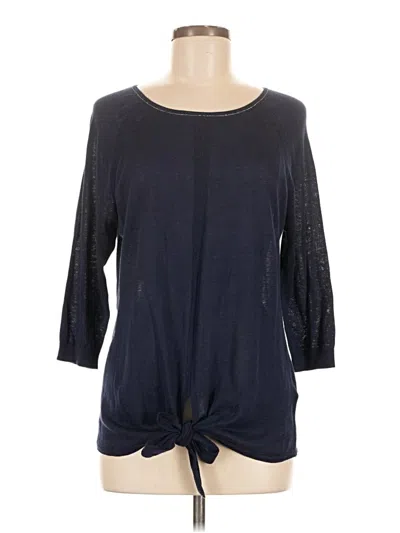 Pre-owned Boden 3/4 Sleeve Top Black Boatneck Tops