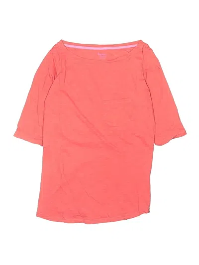 Pre-owned Boden Kids' 3/4 Sleeve Top Pink Boatneck Tops