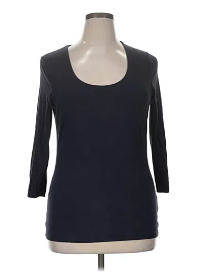 Pre-owned Boden 3/4 Sleeve T-shirt In Black