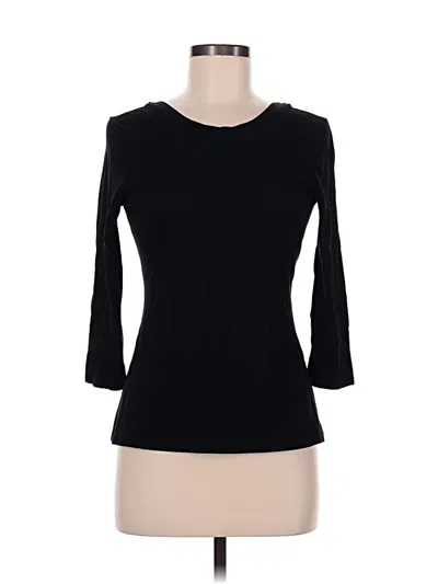 Pre-owned Boden 3/4 Sleeve T-shirt In Black