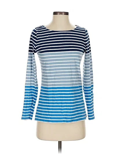 Pre-owned Boden 3/4 Sleeve T-shirt In Blue