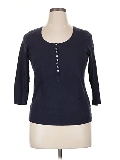 Pre-owned Boden 3/4 Sleeve T-shirt In Blue