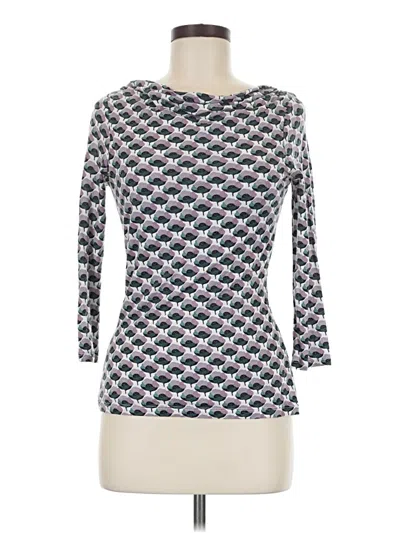 Pre-owned Boden 3/4 Sleeve T-shirt In Blue