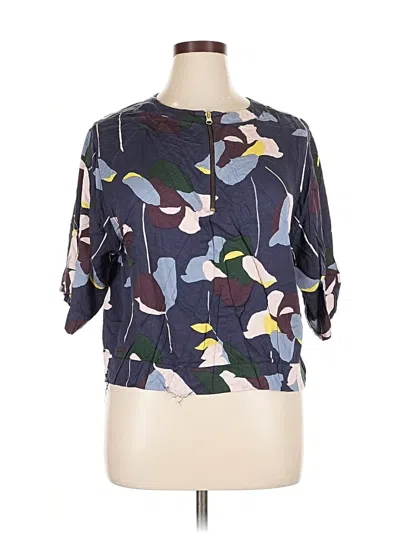 Pre-owned Boden 3/4 Sleeve T-shirt In Blue