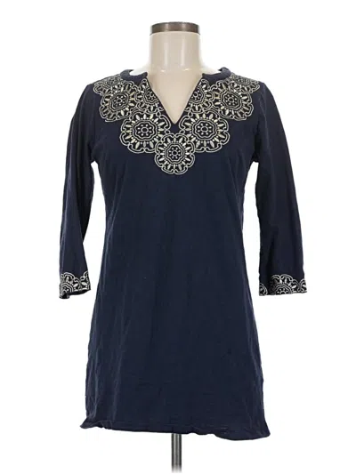 Pre-owned Boden 3/4 Sleeve T-shirt In Blue