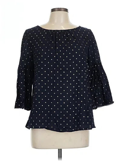 Pre-owned Boden 3/4 Sleeve T-shirt In Blue