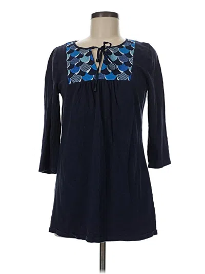 Pre-owned Boden 3/4 Sleeve T-shirt In Blue
