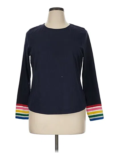 Pre-owned Boden 3/4 Sleeve T-shirt In Blue