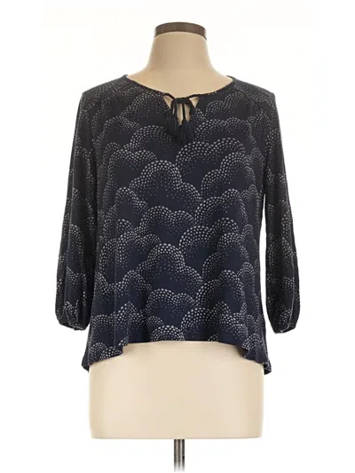Pre-owned Boden 3/4 Sleeve T-shirt In Blue
