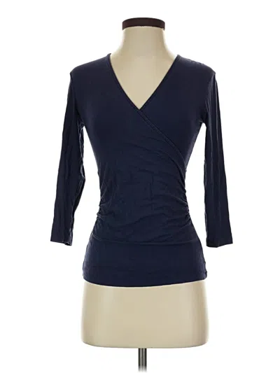 Pre-owned Boden 3/4 Sleeve T-shirt In Blue