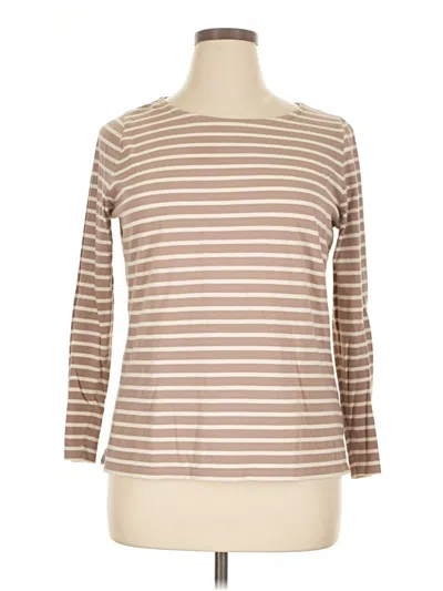 Pre-owned Boden 3/4 Sleeve T-shirt In Brown