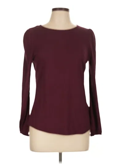 Pre-owned Boden 3/4 Sleeve T-shirt In Burgundy