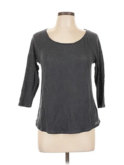 Pre-owned Boden 3/4 Sleeve T-shirt In Gray