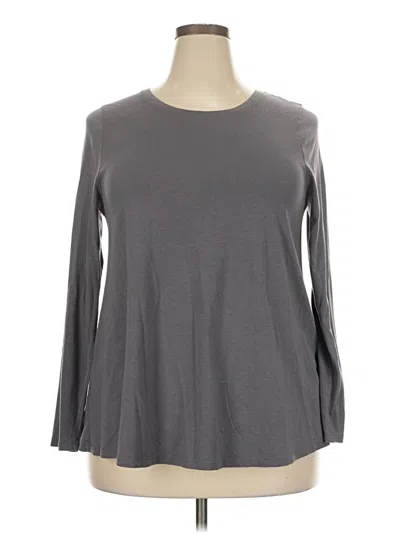 Pre-owned Boden 3/4 Sleeve T-shirt In Gray