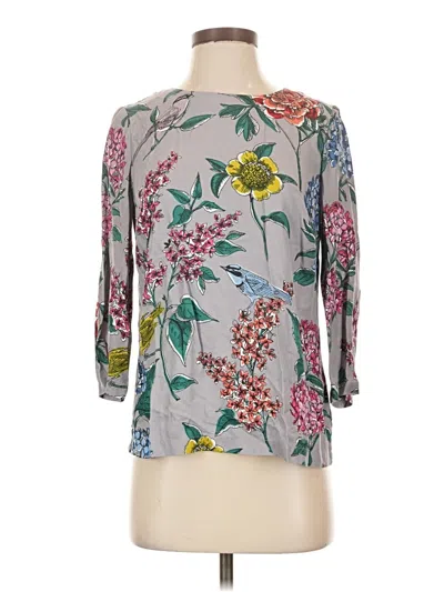 Pre-owned Boden 3/4 Sleeve T-shirt In Gray