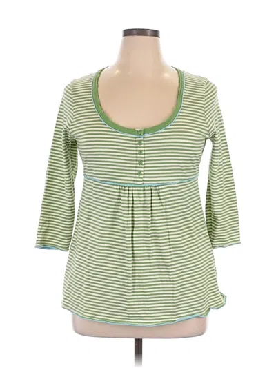 Pre-owned Boden 3/4 Sleeve T-shirt In Green