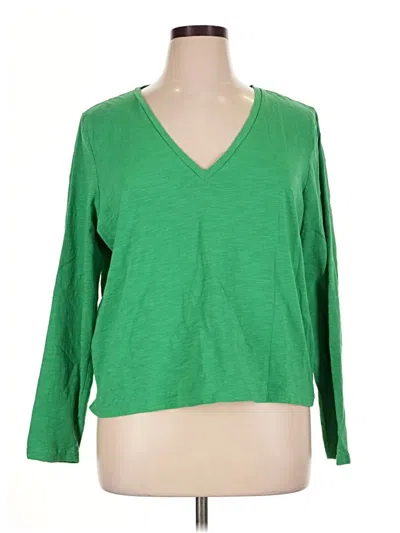 Pre-owned Boden 3/4 Sleeve T-shirt In Green