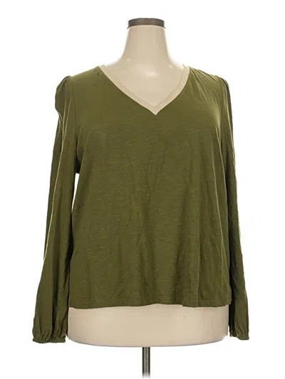 Pre-owned Boden 3/4 Sleeve T-shirt In Green