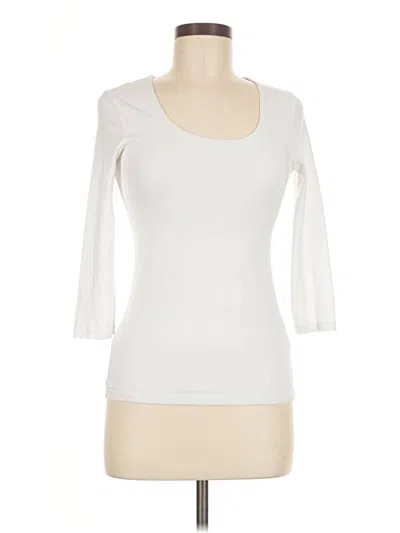 Pre-owned Boden 3/4 Sleeve T-shirt In Ivory