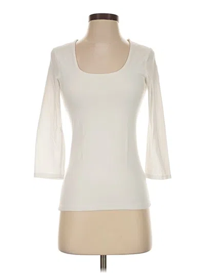 Pre-owned Boden 3/4 Sleeve T-shirt In Ivory