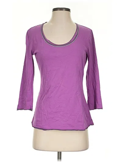 Pre-owned Boden 3/4 Sleeve T-shirt In Purple