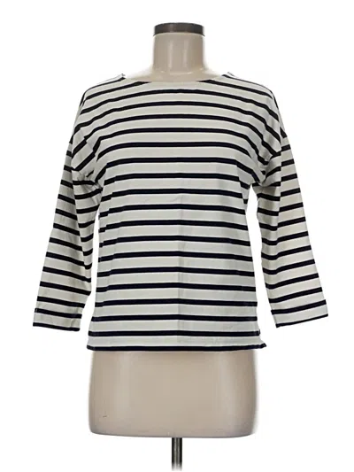 Pre-owned Boden 3/4 Sleeve T-shirt In White