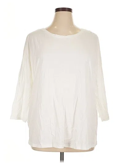 Pre-owned Boden 3/4 Sleeve T-shirt In White