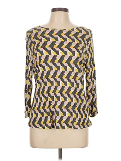 Pre-owned Boden 3/4 Sleeve T-shirt In Yellow