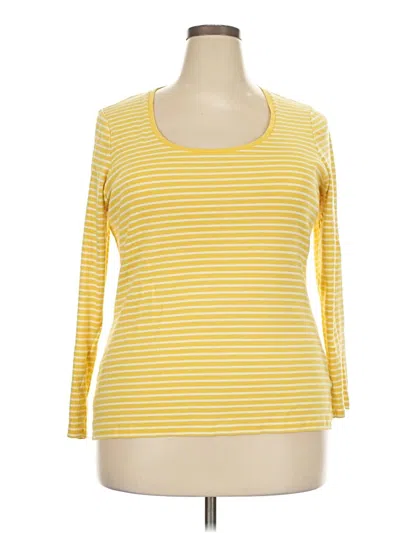 Pre-owned Boden 3/4 Sleeve T-shirt In Yellow