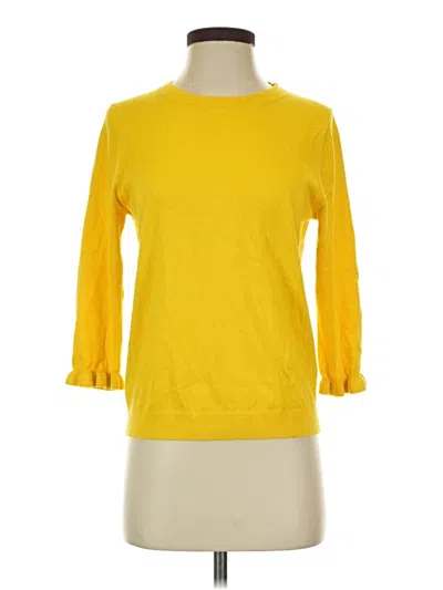 Pre-owned Boden 3/4 Sleeve T-shirt In Yellow