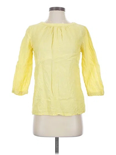 Pre-owned Boden 3/4 Sleeve T-shirt In Yellow