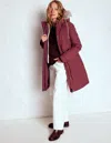 Boden 4 In 1 Hooded Parka Chestnut, Dijon, Pop Pansy  In Burgundy